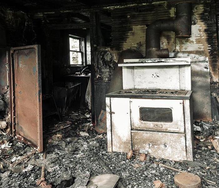 fire caused damage to home