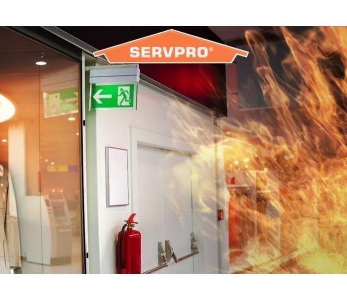 Fire in business with logo